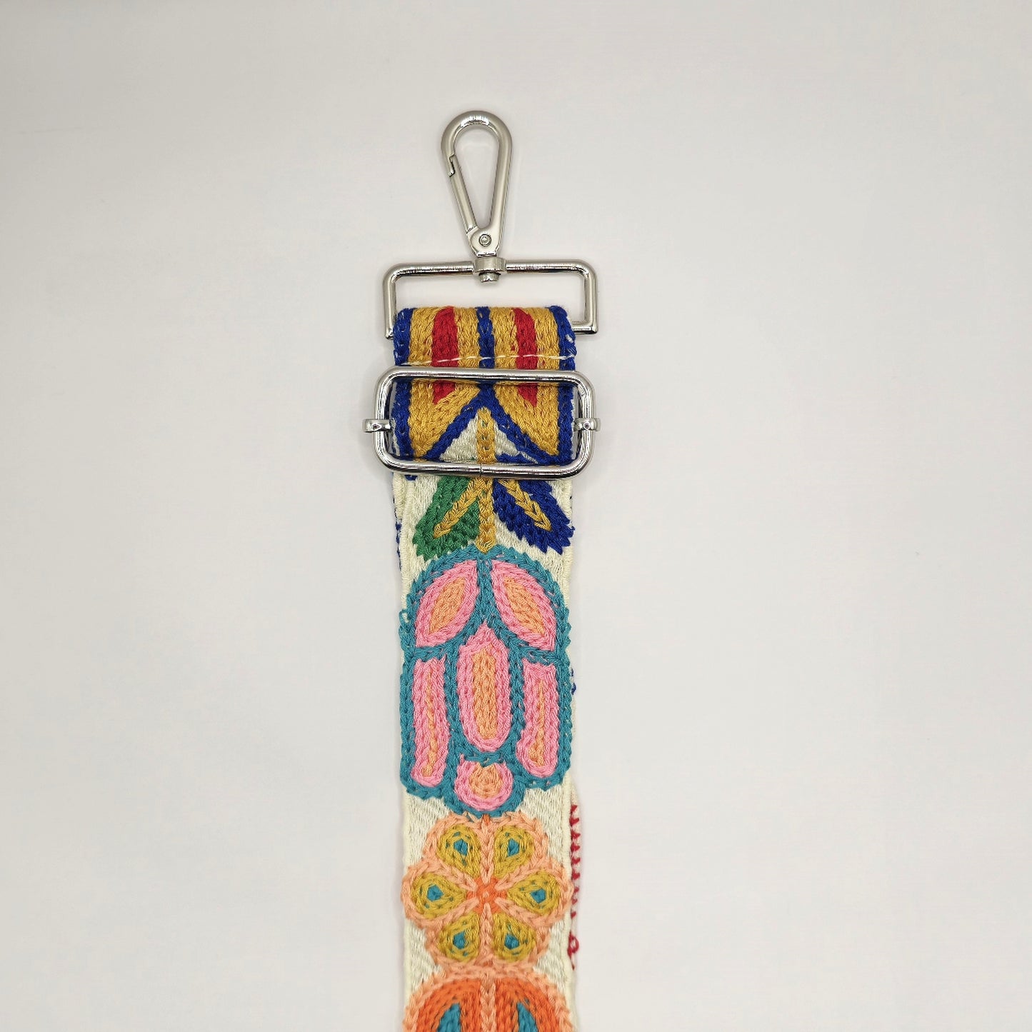 Textured Floral Adjustable Strap