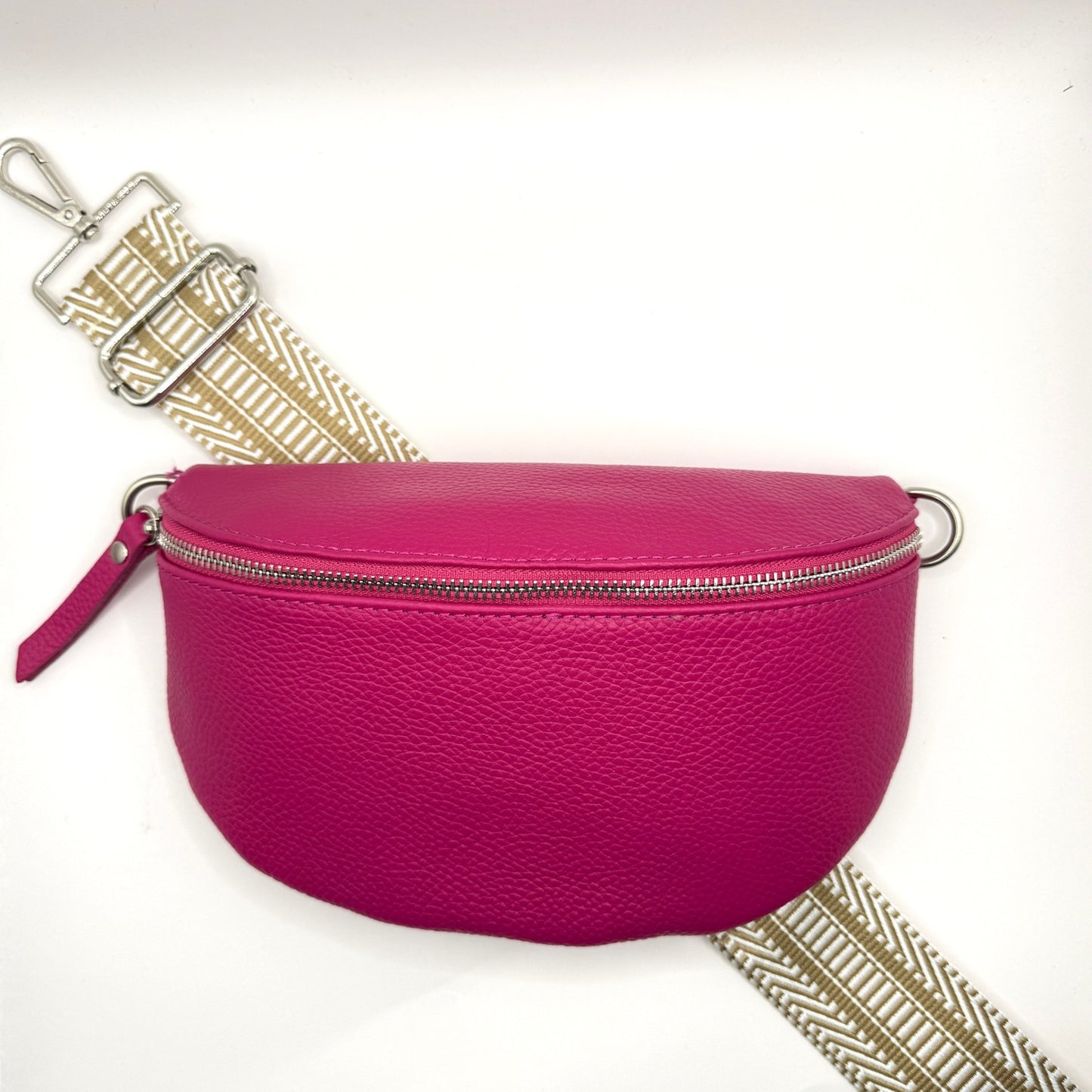 Pink Bag + Cream Classic Strap