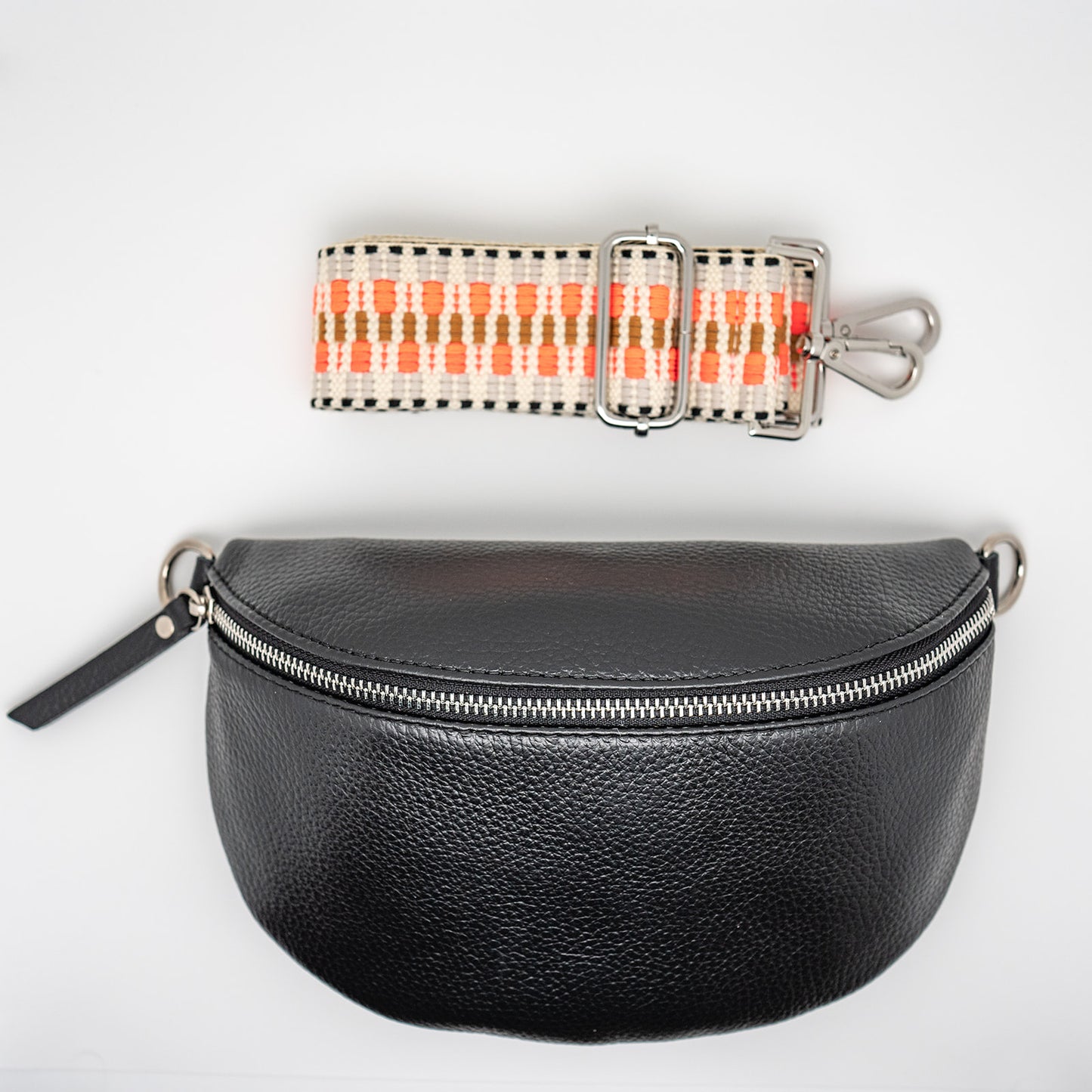 Black Bag + Pink Alta Strap
