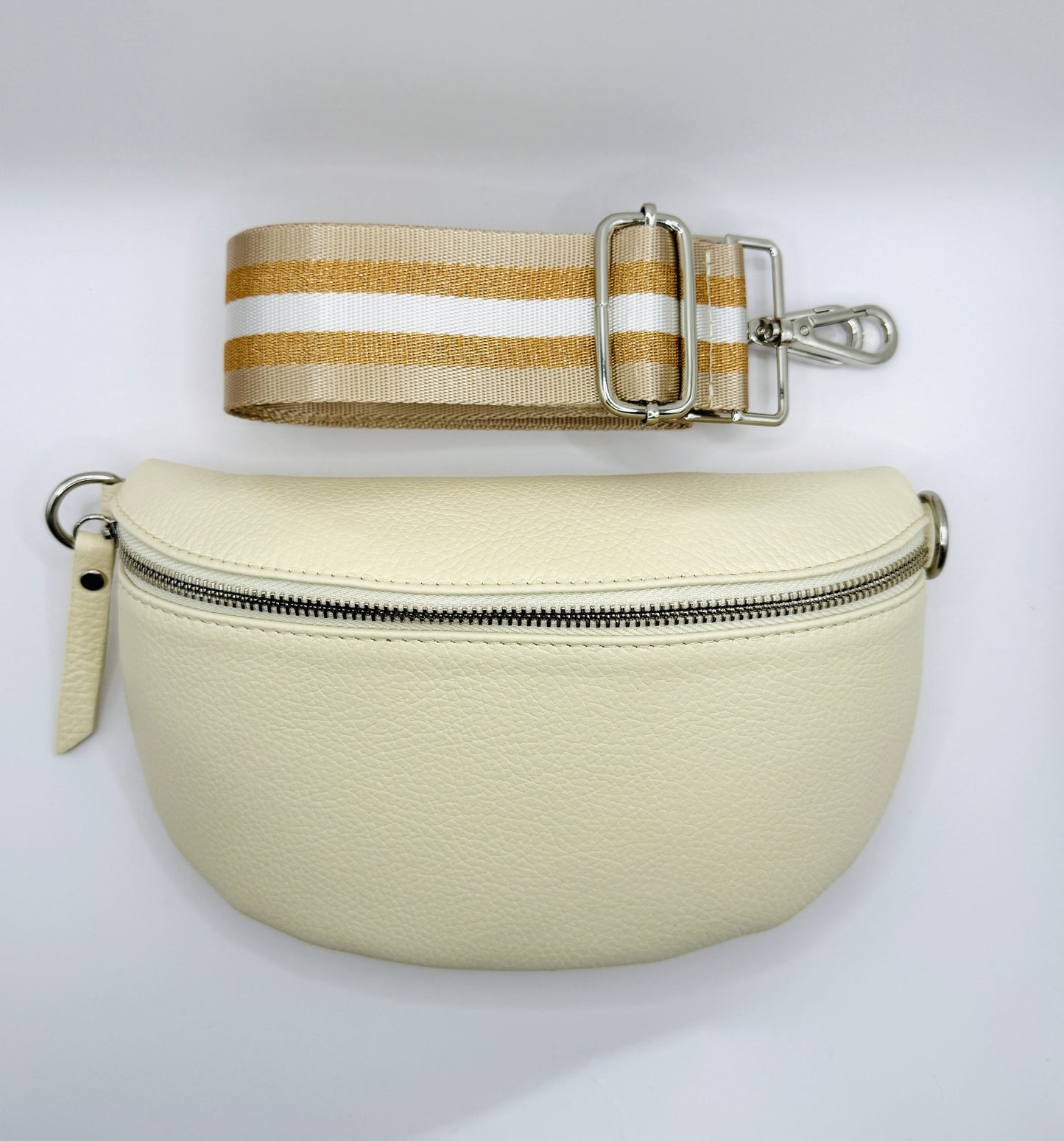 Cream Bag + Neutral Sparkle Strap