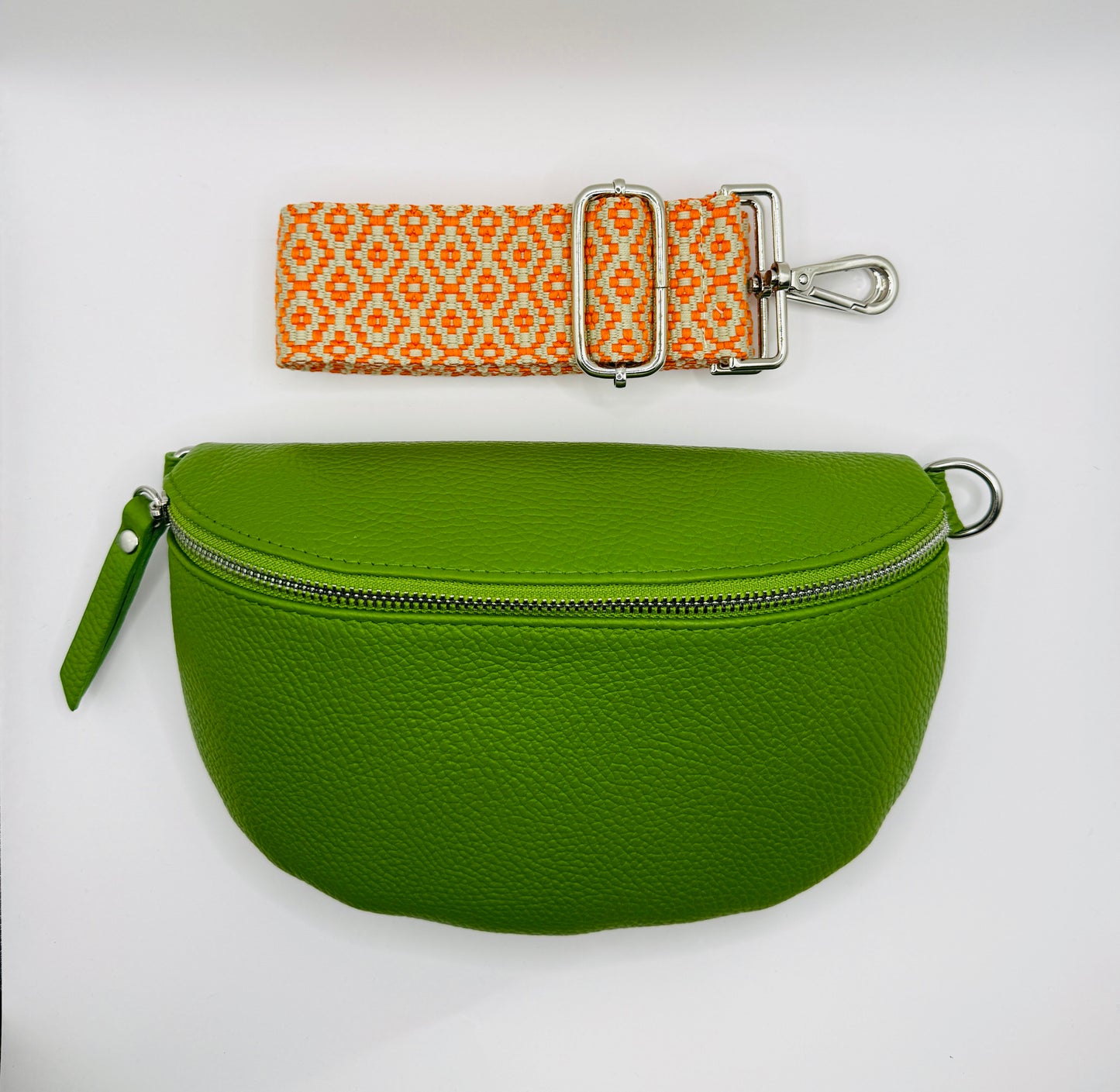 Aloe Bag + Orange Diamond Strap