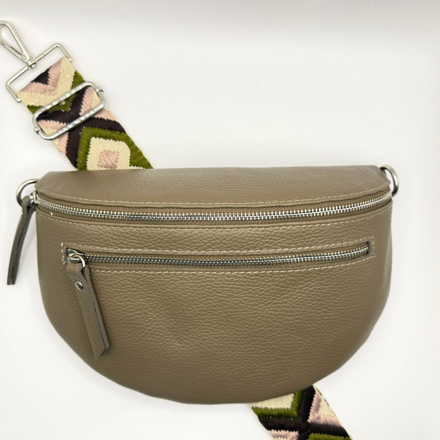 Cappuccino Bag + Black Aztec Strap