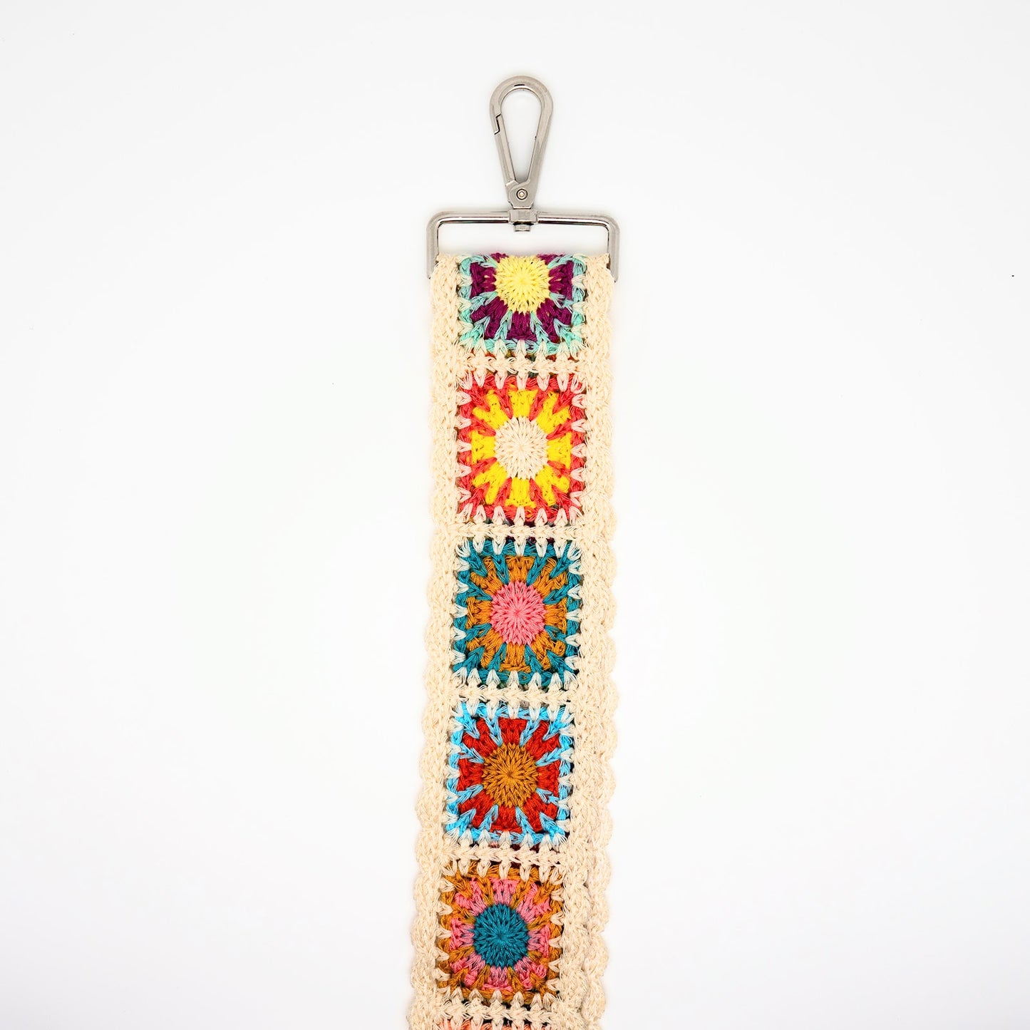 Textured Floral Adjustable Strap