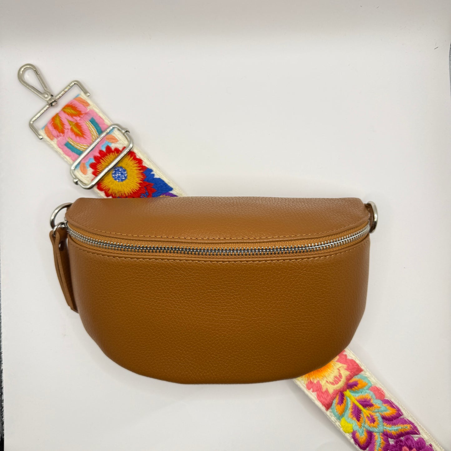 Cognac Crossbody Bag