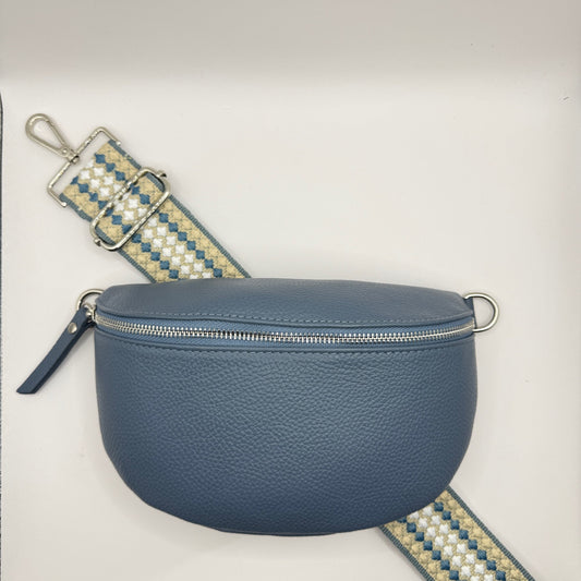 Cru Blue Bag + Blue Bubble Strap