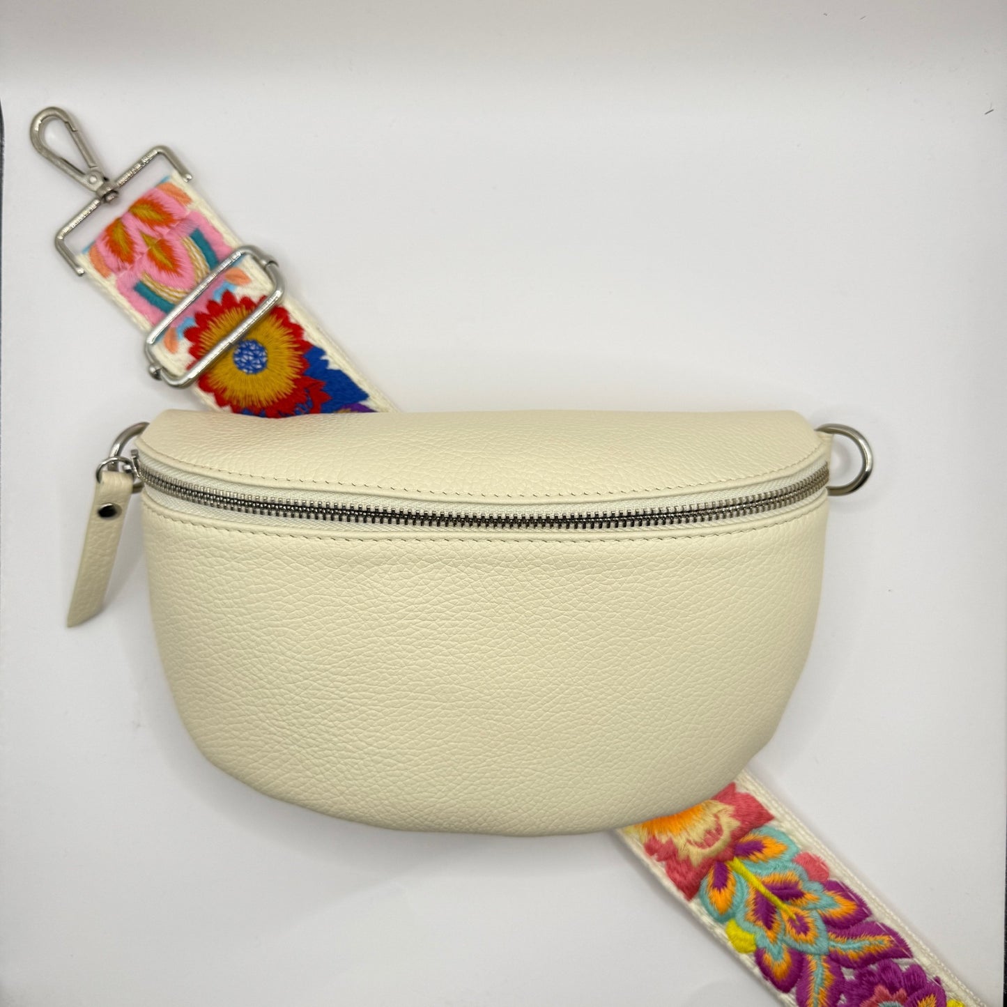 Cream Bag + Cream Tropical Strap